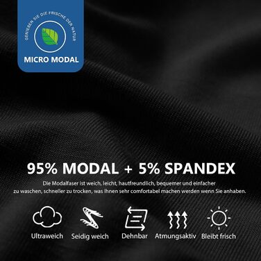 Боксеры чоловічі PHOLEEY з модалю та мікрофібри, низька посадка, підтримка, еластичний пояс, 8 шт., XL