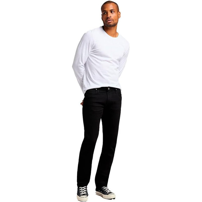 Чоловічі джинси LEE Regular Straight Fit Daren Zip Fly, темно-сірі (Very Dark Stone)