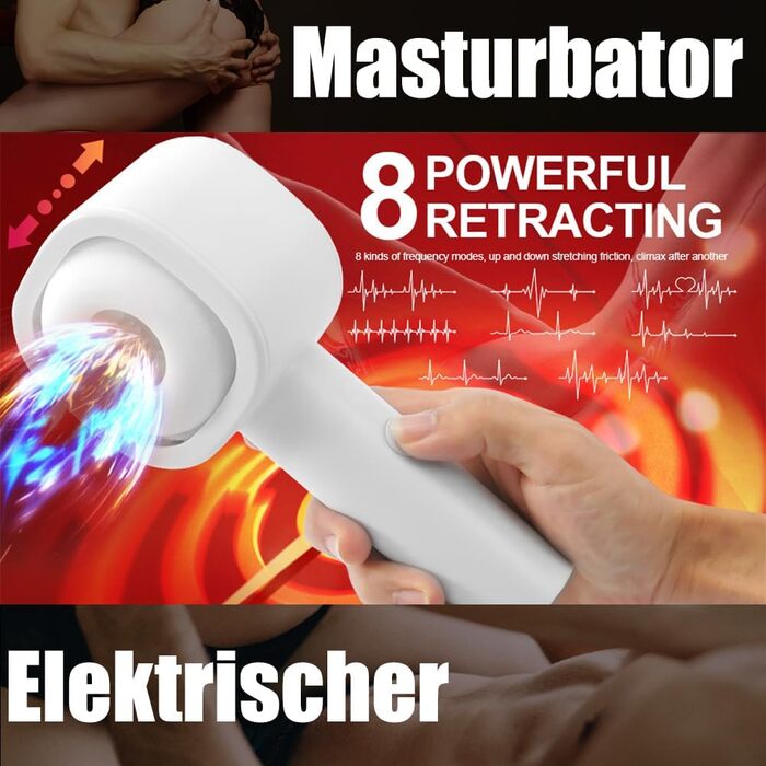 Електричний мастурбатор Seckoe: автоматичний, телескопічний, T-подібний, для чоловіків