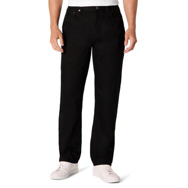 Чоловічі джинси Amazon Essentials Relaxed Fit, класичний крій, жорсткий денім, чорні (40W / 28L)