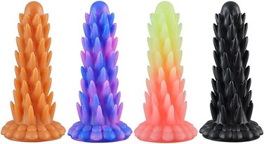 Анальний секс-іграшка Guspiun з широким гаком, силікон, чорний, L