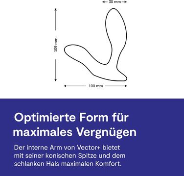 We-Vibe Vector: Масажер простати та перинеума для чоловіків - анальний секс-іграшка з пультом дистанційного керування - Bluetooth, силікон, блакитний