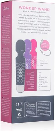 Масажер для тіла EasyToys Mini Wand-Vibrator чорного кольору