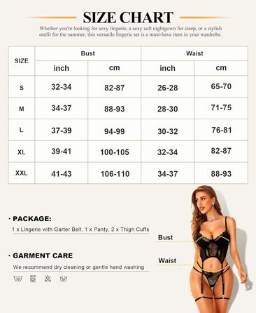 Комплект жіночої білизни RSLOVE (4 шт.) (M, Чорний)