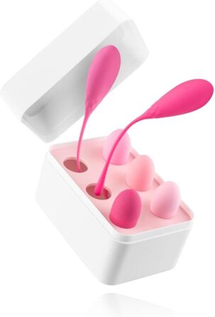 Набір кегельболів Teazers: важені тренувальні м'ячі для вправ для тазового дна (рожевий)