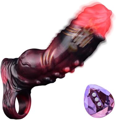 Вібратор для чоловіків NAIXBTY з реалістичним дизайном, пеніс-манжета, 10 режимів вібрації, стимулятор головки, збільшувач пеніса