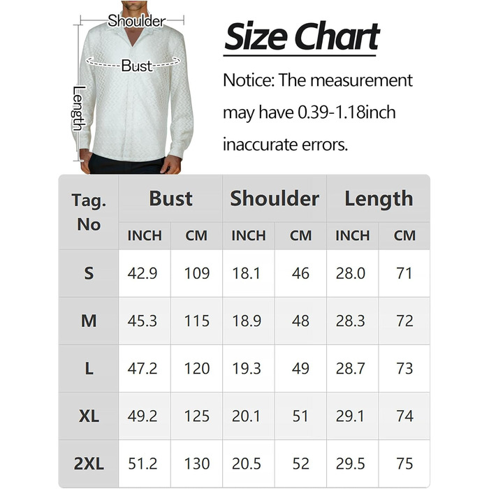 Футболка AIEOE для чоловіків, прозора, мереживна, довгарукава, тонка та дихаюча (L, білий 04)