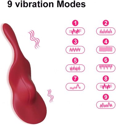 Вібратор для жінок G-Spot та клітора, 9 режимів вібрації, тихий та потужний, портативний анальний дildo, секс-іграшка з пультом дистанційного керування для пар