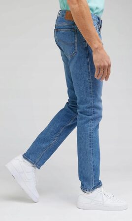 Чоловічі джинси LEE Classic Straight Fit Brooklyn, синьо-чорні (Moody Blue Used), розмір 32W/34L