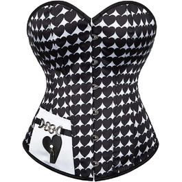 Жіноче корсетне тіло Adelce з квітковим принтом, стильне, кольорове, на шнурівці, вінтажний стиль, для підкреслення талії, розмір XXL, серцеподібна форма