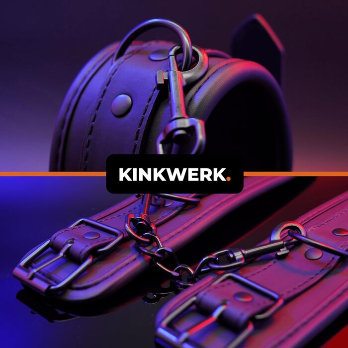 Кафтанчики Real PU для зв'язування рук | З металевим кільцем | Гнучкі та міцні для BDSM-ігор | З комфортною підкладкою | Естетичний, дискретний дизайн | BDSM, Bondage (руки)