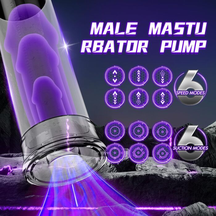 Електрична помпа для збільшення статевого члена для чоловіків - помпа для ерекції та подовження, LZYLWC