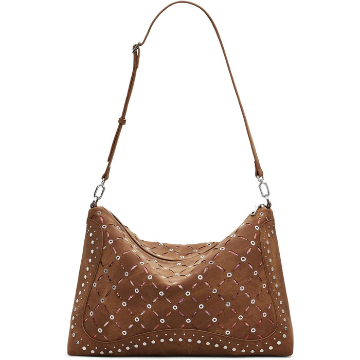 Жіноча сумка через плече Desigual Leiria Yankee, колір верблюжий (camel brown)
