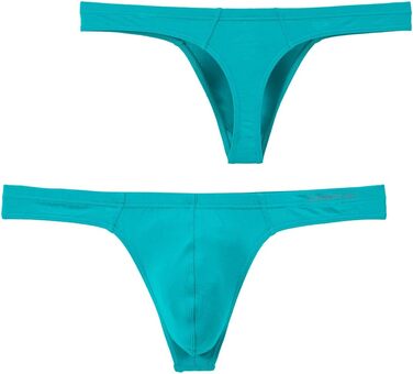 Тангі (сліп) для чоловіків BIATWOWR з еластичного матеріалу без етикетки, сексуальний та зручний (XL, Зелений)