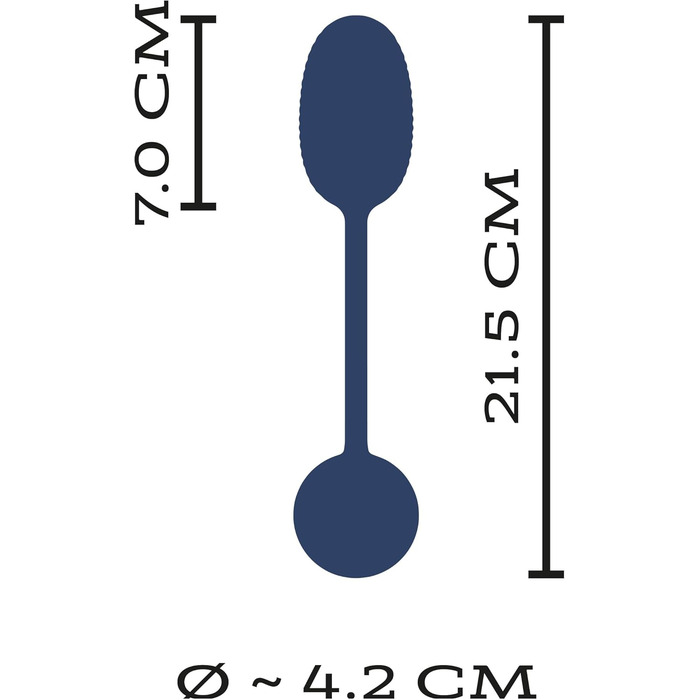 Вібратор для вагіни Intense Rabbit Schwarz, 4,3 см (Яйце-вібратор)