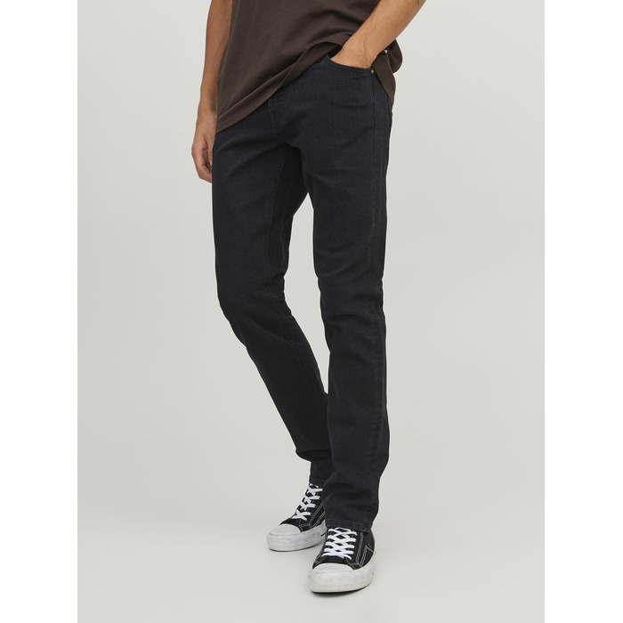 Чоловічі джинси Jack & Jones JJIGLENN JJOriginal SQ 356 NOOS чорні, стиль Streetwear, розмір 34W/32L