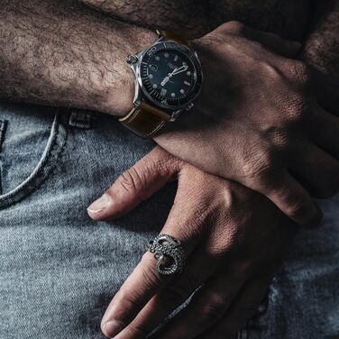 Вінтажний шкіряний ремінець для годинника Horween зі швидким випусканням, 24мм, зелений