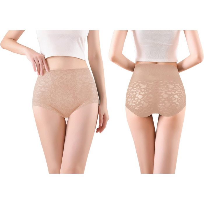 Шикарні жіночі труси-сліпи з високою талією, корсетний ефект, 3 шт. у наборі, BLKDOTS