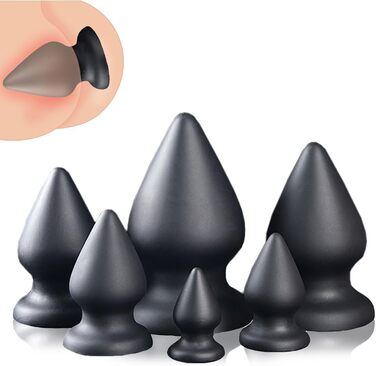 Анальний плагін NAIXBTY з силікону, XL, з присоскою для масажу G-точки та простати. Іграшки для дорослих для жінок та чоловіків