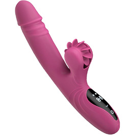 Вібратор для жінок Rabbit з 9 функцій та режимом нагріву, фіолетовий