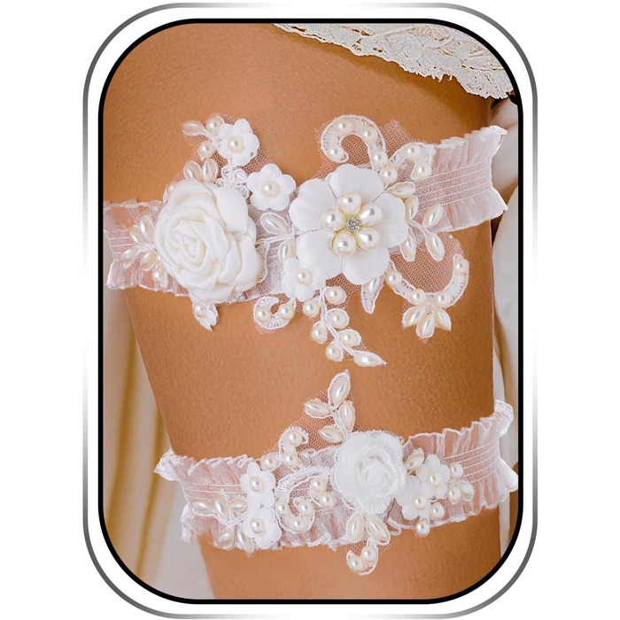 Стрічка для волосся нареченої Campsis, мереживна, для весілля