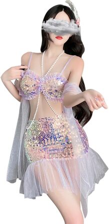 Костюм русалки для косплею JasmyGirls: сексуальний наряд для Хелловіну, аніме, вечірки, фестивалю. Kawaii костюм принцеси, maid outfit з блискітками