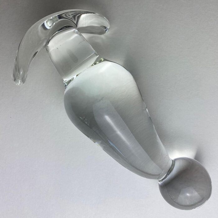 Скляний анальний плаг ScreaAss з 6 розмірами (35/40/45/50/55/60 мм) - гладкий кристалічний плаг, куля, дildo, для жінок та чоловіків