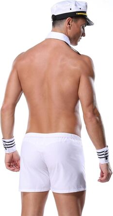 Костюм покоївки FENXIXIONE: сексуальний комплект нижньої білизни з краваткою та боксерами (одно розмір)