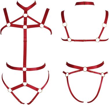 Жіночий комплект корсет, стрінг та пояс для карнавалу, фотосесій та танців. Стиль панк, готика, колір бордовий