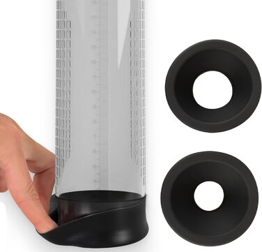 Автоматичний поршневий насос для збільшення пеніса Mister Boner, прозорий/чорний, 5,8 см