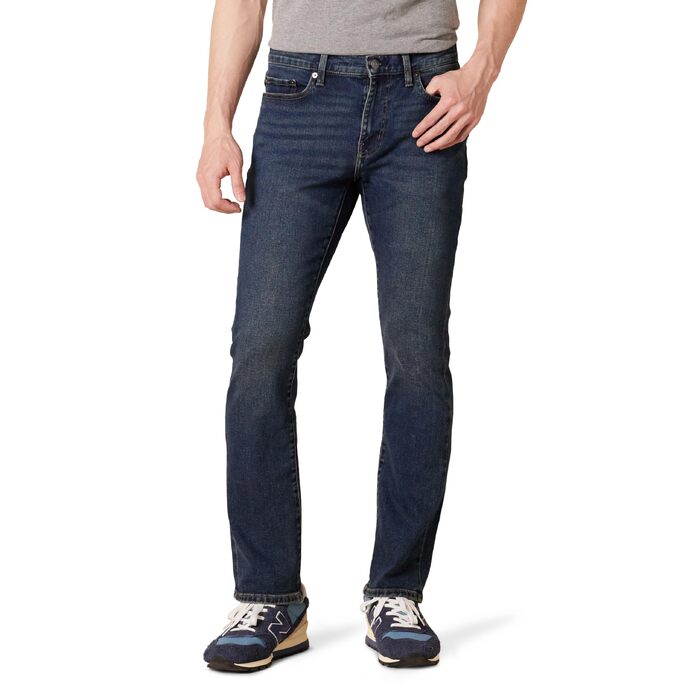 Чоловічі джинси Amazon Essentials Slim-Fit Stretch Bootcut, темно-синій колір, розмір 32W / 32L