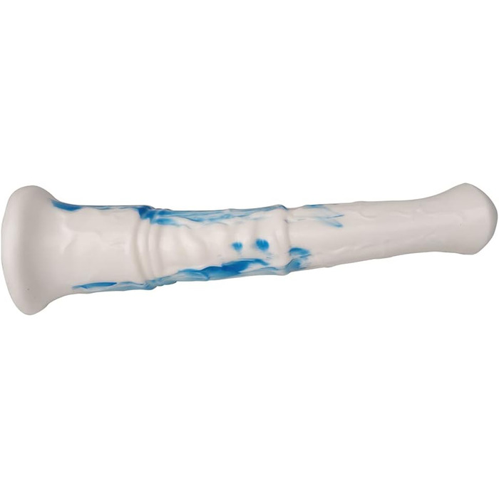 Аналдильт Ролука 27 см: стимулятор G-точки, масажер простати (білий + синій)