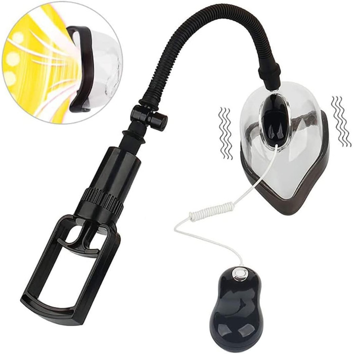 Електричний вібраційний сукун для жінок 2-в-1, набір з вакуумним насосом та 20 режимів вібрації. Інтимна іграшка для дорослих