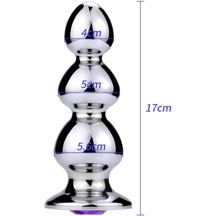 Анальний плагін з нержавіючої сталі з кулями - іграшка для дорослих, SM для жінок, пар, чоловіків