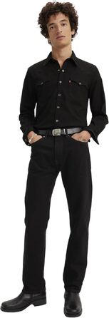 Чоловічі джинси Levi's 505 Regular Fit чорного кольору, розмір 34W/32L