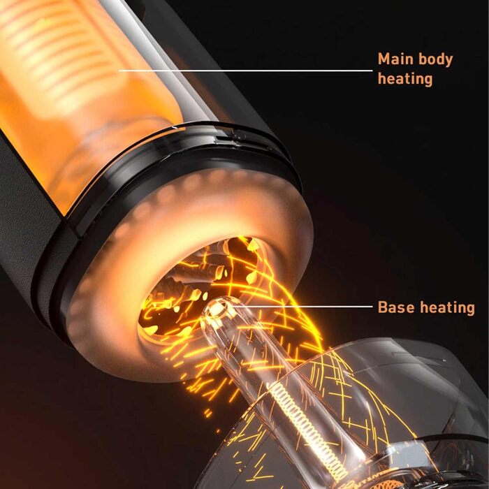 Електричний кубковий мастурбатор з телескопічною функцією, кілька режимів, цифровий дисплей, нагрів – секс-іграшка для чоловіків, стимулятор пеніса