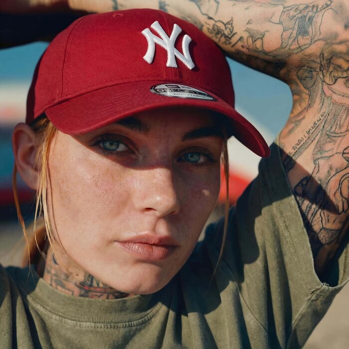 Кепка New Era New York Yankees League Essential 9forty Snapback, червона, універсальний розмір