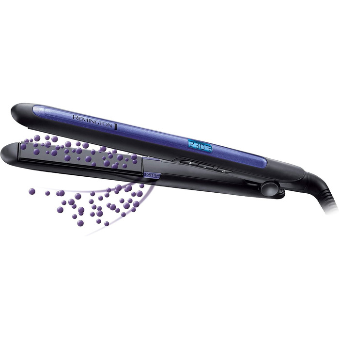 Випрямляч для волосся Remington Pro-Ion S7710 з потрійним іонним захистом, ультра-турмаліновим керамічним покриттям та LCD-дисплеєм (150-230°C)