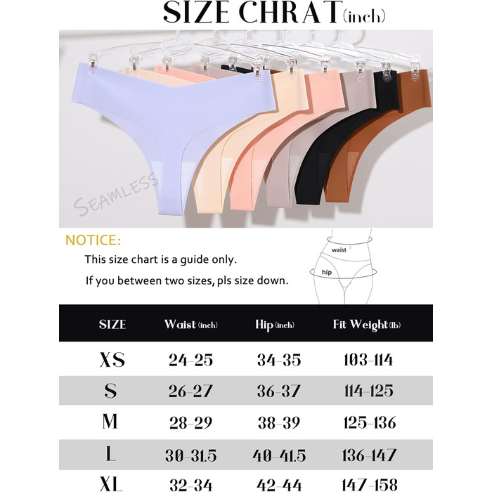 Сліпекс для жінок ALL OF SHE, 6 шт. XL, безшовні, сексуальні труси, танга, багато кольорів