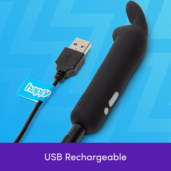 Вібратор-булет Happy Rabbit E32241 Black - чорний, універсальний розмір