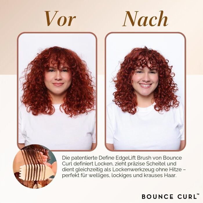 Щітка для визначення та підйому кучерів Bounce Curl Define EdgeLift (бірюзова/рожева)