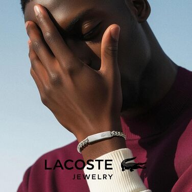 Чоловічий браслет Lacoste Baseline з ланцюжком, сріблястий