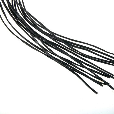 Чорна ге́ртка з преміум-шкіри буйвола, ручної роботи, 65 см - для сексу та SM