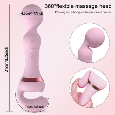 Вібратор для жінок ChicLSQ 2025 з 20 режимами вібрації (10+10), потужний та тихий, для особистого задоволення та парних ігор