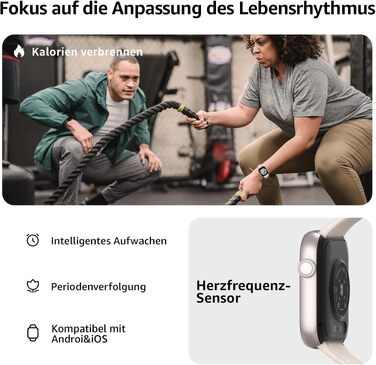 Смарт-годинник AcclaFit для жінок та чоловіків, 1.85