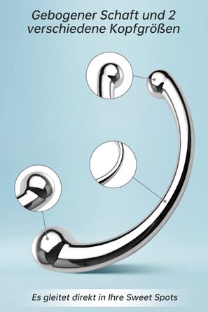 Анальний вібратор Roluck для чоловіків та жінок - металевий анальний плагін, стимулятор G-точки та вагіни