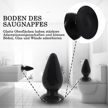 Анальний плагін великого розміру 3 в 1, набір анальних куль, секс-іграшка для пар (чорний)