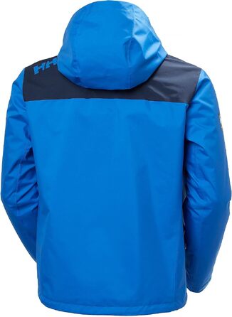 Чоловіча утеплена куртка-мідлейєр Helly Hansen Midlayer Crew Jacket 2.0 з капюшоном, водонепроникна outdoor куртка (L, Kobalt 2.0)