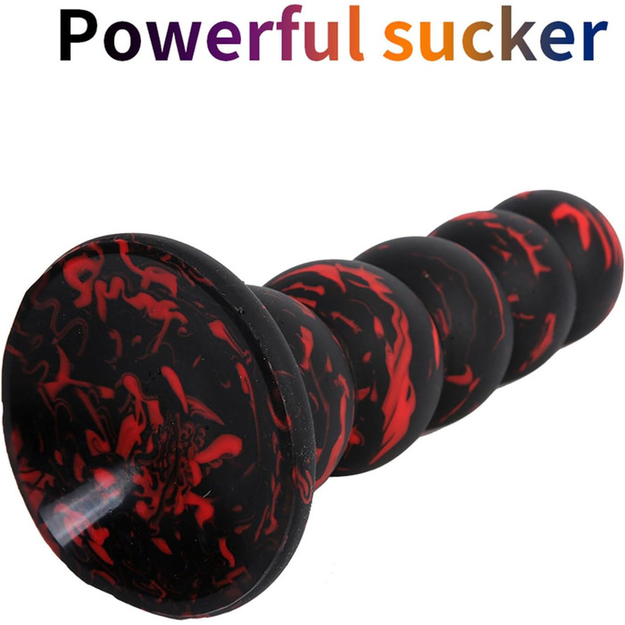 Анальний плаг з силікону ZTHBYSB 5 перлин, S/M/L, великий анальний м'яч, секс-іграшка для жінок та чоловіків, тренажер анусу, масажер простати, дилататор, чорний, L