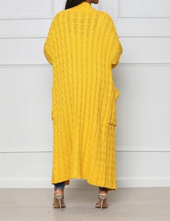 Жіночий піжамний комплект 3 шт.: теплий піжамний костюм з капюшоном, Sherpa, нічна сорочка, шорти на пупок (XL, кардиган, жовтий)